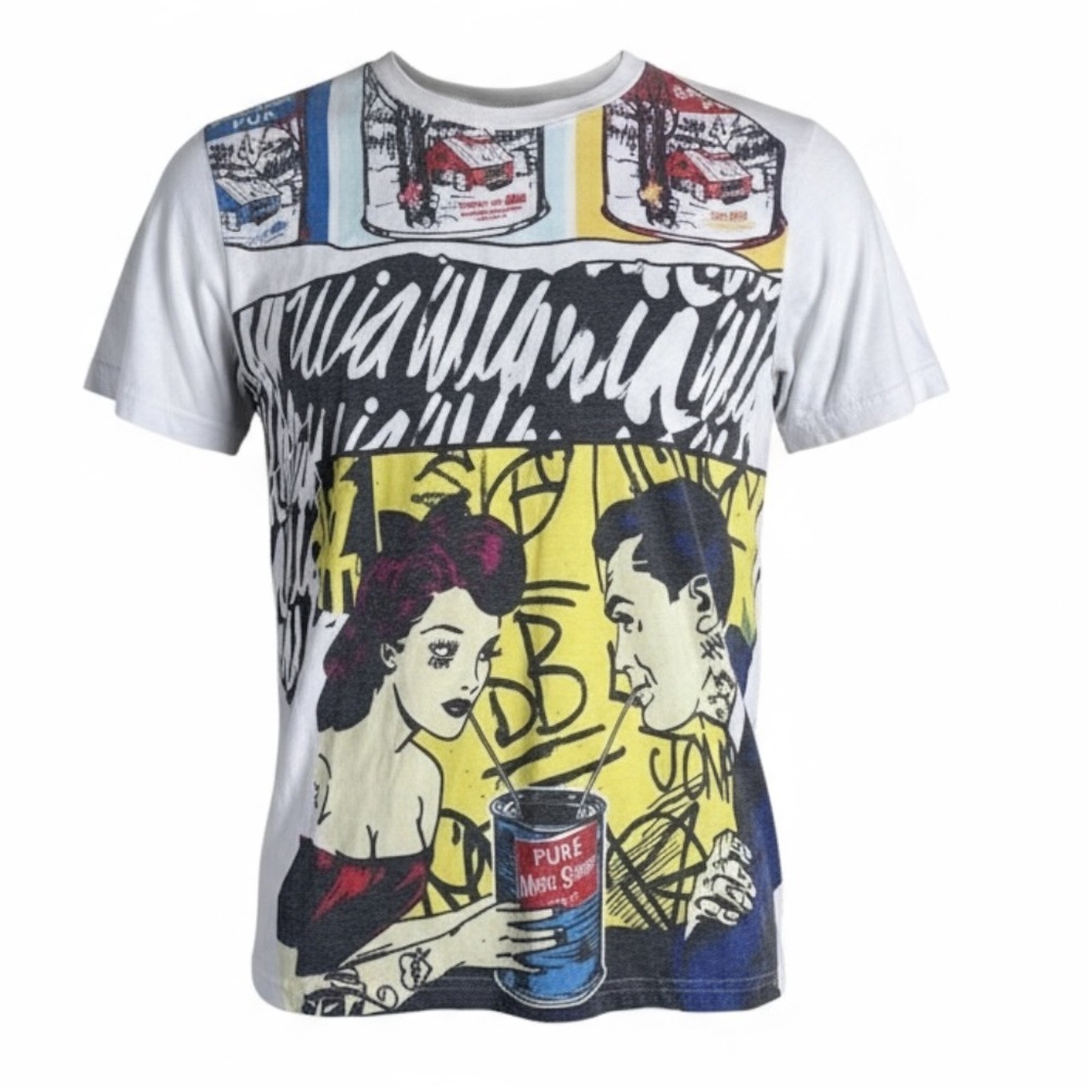 🎨 Eleven Paris Pop Art Comic Tee 🔥 Size M‎ – Retro Graffiti Vibes